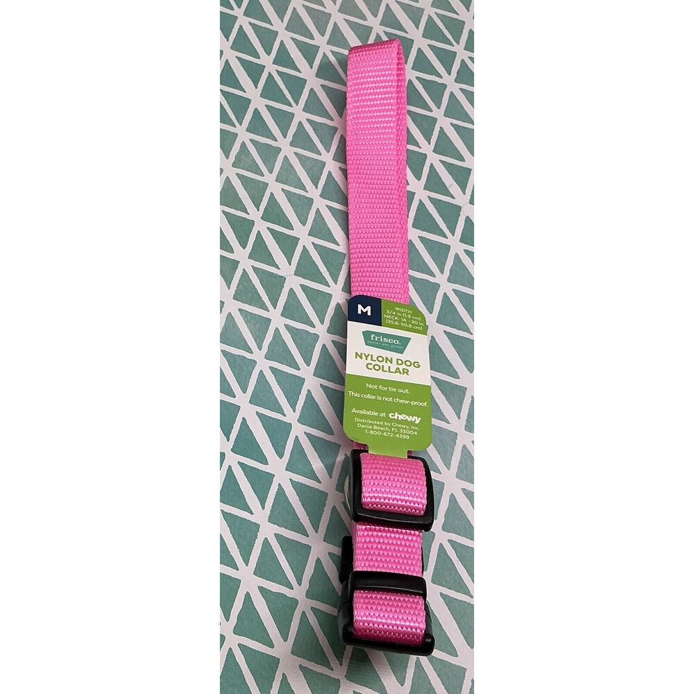 Frisco‎ Medium Pink Nylon Dog Collar New